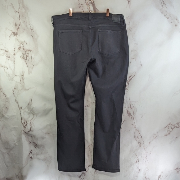 Paige Jeans Mens 32 X 23 Black Lennox Slim Straight Stretch Denim Crop - Picture 4 of 8